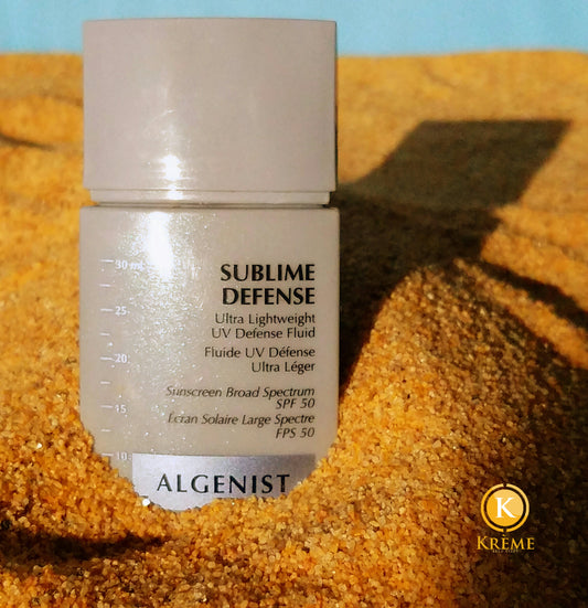 KRÈME DE LA KRÈME : ALGENIST SUBLIME DEFENSE ULTRA LIGHTWEIGHT UV DEFENSE FLUID SUNSCREEN BROAD SPECTRUM SPF 50