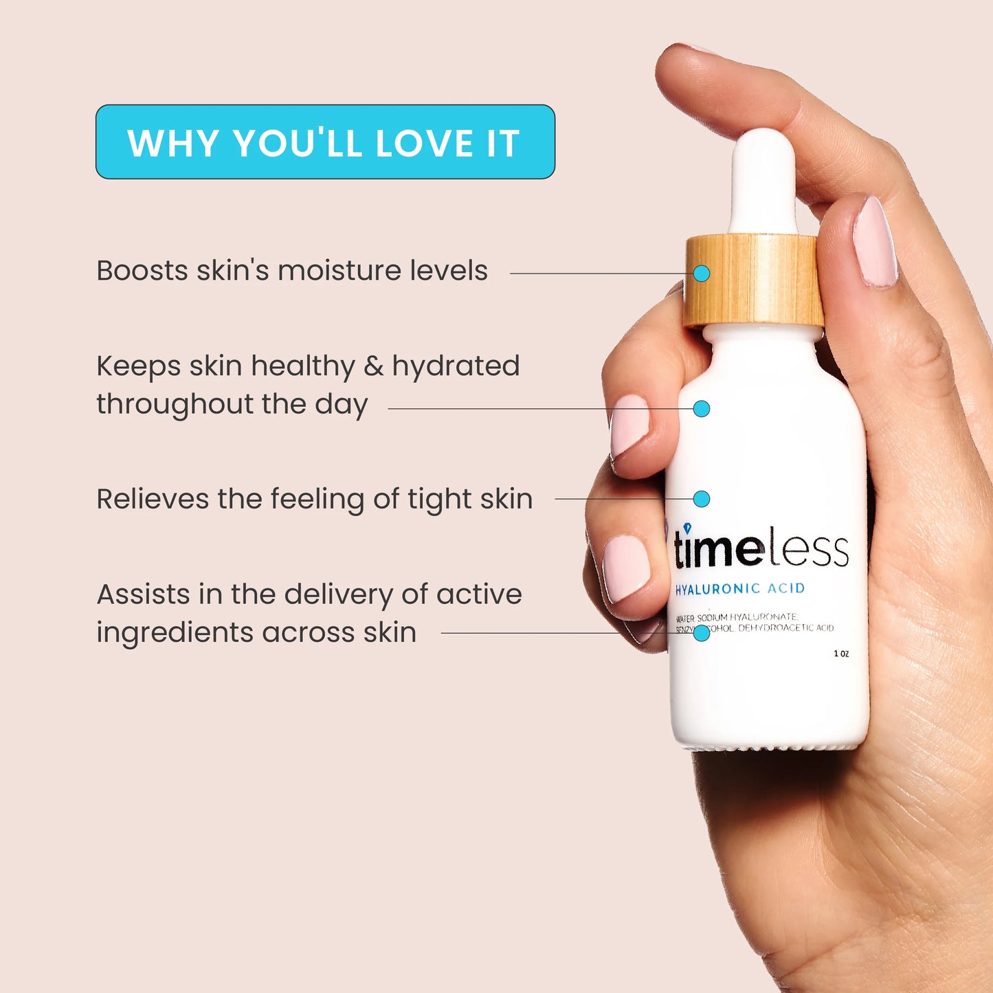 Timeless HYALURONIC ACID 100% PURE