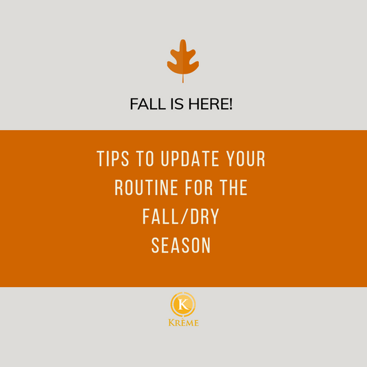 FALL IS HERE! HOW TO UPDATE YOUR SKINCARE ROUTINE FOR THE FALL WEATHER.